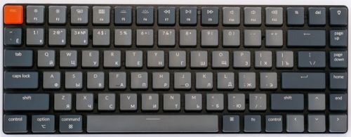 Клавиатура Wireless Keychron K3 ультратонкая, 84 клавиши, RGB подстветка, blue switch, алюминиевый корпус, серая K3E2 - фото 1