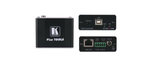 Приемник/передатчик Kramer PT-2UT/R 50-00015590 сигналов USB 2.0 и RS−232 по витой паре HDBaseT, поддержка PoC