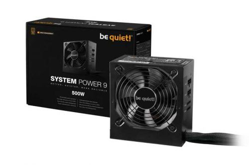 Блок питания ATX Be quiet! SYSTEM POWER 9 CM BN301 500W, ATX 2.51, Active PFC, 80 PLUS Bronze, 120mm fan, modular