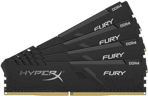 Модуль памяти DDR4 32GB (4*8GB) HyperX HX436C17FB3K4/32 Fury black PC4-28800 3600MHz CL17 радиатор 1.35V