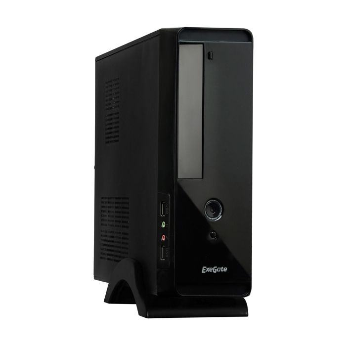 

Корпус mATX Exegate MI-209-450W-8 Desktop, miniITX, БП M450 с вент. 8см, 2*USB, аудио, черный, MI-209-450W-8