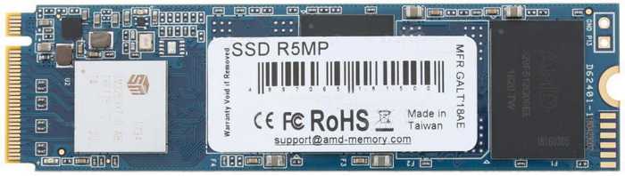 

Накопитель SSD M.2 2280 AMD R5MP240G8 240GB PCI-E x4 NVMe 3D TLC 2100/1000MB/s IOPS 200K/206K, R5MP240G8