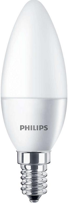 

Лампа светодиодная Philips 929002970807 6W, 620lm, E14, 827, B35, матовая, 929002970807