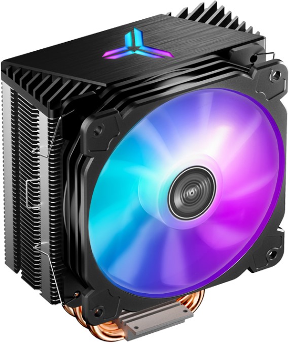 Кулер JONSBO CR-1000 PRO LGA115X/775/AM4/AM3/3+/AM2/+/FM2/+/FM1 (TDP 180W, PWM, 120mm Dynamic Multi-Color LED Fan, 6 тепловых трубок, 4-pin) Retail