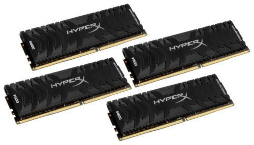 Модуль памяти DDR4 64GB (4*16GB) HyperX HX432C16PB3K4/64 Predator PC4-25600 3200MHz CL16 288-Pin XMP радиатор 1.35V