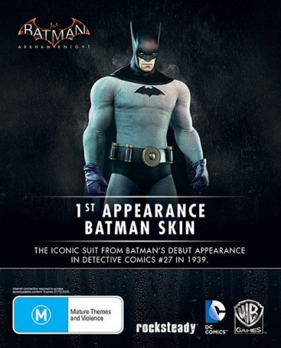 Право на использование (электронный ключ) Warner Brothers Batman: Arkham Knight - 1st Appearance Batman Skin