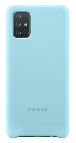 

Чехол Samsung Silicone Cover EF-PA715TLEGRU для Galaxy A71, голубой, Silicone Cover