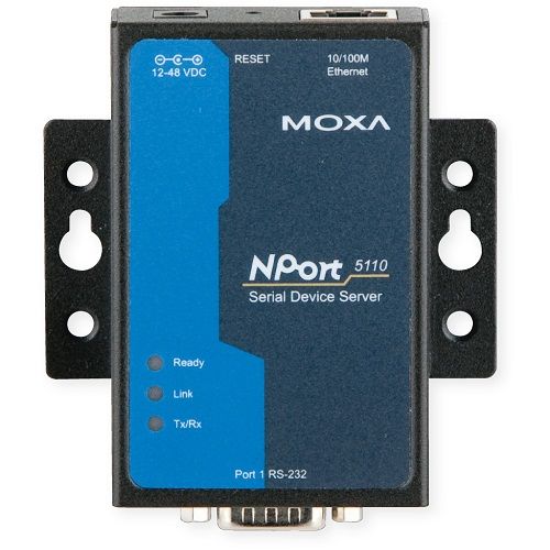 Преобразователь MOXA NPort 5110 1 Port RS-232 device server, Power Adapter, DB9, rev RU