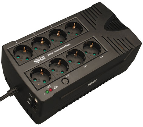 Источник бесперебойного питания Tripp Lite AVRX550UD AVR Series, 230V 550VA 300W Ultra-Compact line-Interactive UPS with USB port, CEE7/7 Schuko Outle