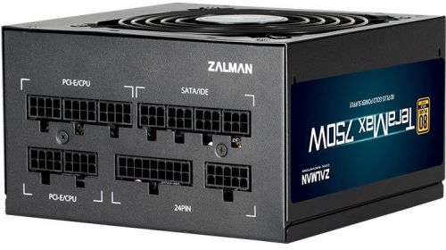 Блок питания ATX Zalman TeraMax 750W, APFC, 120mm fan, 80+ Gold, full modular, Retail