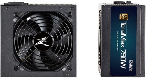 Блок питания ATX Zalman TeraMax 750W, APFC, 120mm fan, 80+ Gold, full modular, Retail