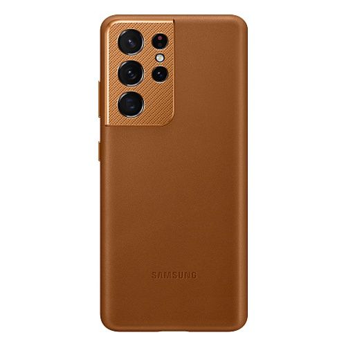 

Чехол - накладка Samsung EF-VG998LAEGRU Leather Cover S21 Ultra, коричевый (Brown), EF-VG998LAEGRU