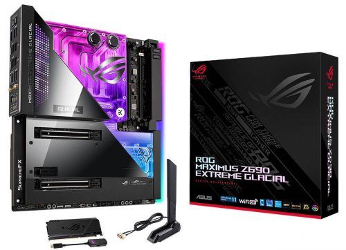 Материнская плата EATX ASUS ROG MAXIMUS Z690 EXTREME GLACIAL