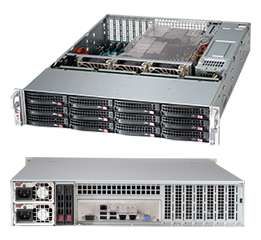Корпус серверный 2U Supermicro CSE-826BAC4-R920LPB (12*3.5" HS Bays, SAS3/12Gb, 13"x13.68", EE-ATX, 2*920W, Rail) - фото 1