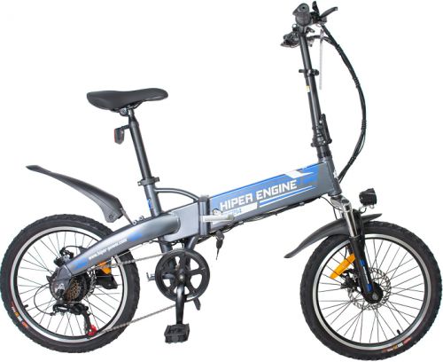 Велосипед HIPER Engine BF205 электрический, 20 колеса, 250 Вт, складной, рама-алюминиевый сплав, графитовый