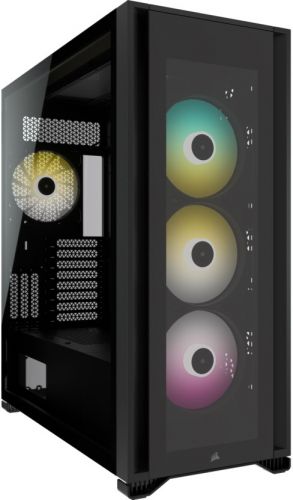 Корпус ATX Corsair iCUE 7000X RGB CC-9011226-WW черный, без БП, боковая панель из закаленного стекла, 4*USB 3.0, USB 3.1 Type-C, audio - фото 1