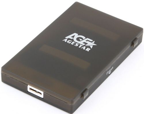 Внешний корпус для HDD SATA 2.5” AgeStar 3UBCP1-6G (BLACK) для HDD/SSD SATA 6Gb/s 2.5