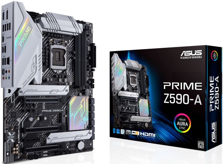 

Материнская плата ATX ASUS PRIME Z590-A (LGA1200, Z590, 4*DDR4(5333), 6*SATA 6G RAID, 3*M.2, 3*PCIE, 7.1CH, 2.5Glan, HDMI, DP, 4*USB 3.2/2*USB Type-C,, PRIME Z590-A