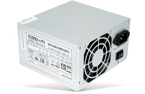 Блок питания ATX Crown CM-PS400 400W, 80mm fan