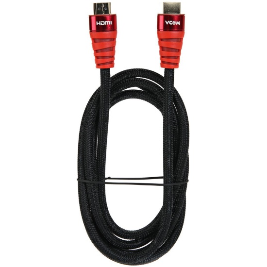 

Кабель интерфейсный HDMI-HDMI VCOM CG526S-R-1.8M 19M/M ver. black and red 2.0, 1,8м, CG526S-R-1.8M