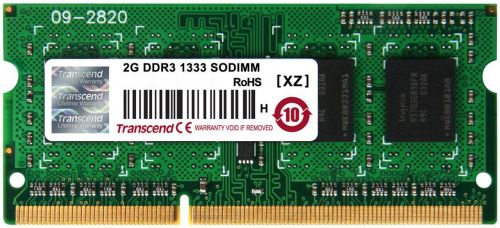 Модуль памяти SODIMM DDR3 2GB Transcend TS256MSK64W3N PC3-10600 1333MHz 1Rx8 CL9 1.35V