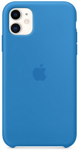 

Чехол Apple Silicone Case MXYY2ZM/A Surf Blue, для iPhone 11, Silicone Case