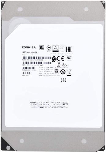 Жесткий диск 16TB SATA 6Gb/s Toshiba (KIOXIA) MG08ACA16TE Enterprise Capacity (7200rpm) 512Mb 3.5"