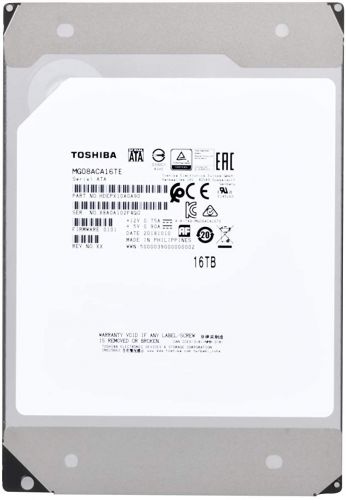 Жесткий диск 16TB SATA 6Gbs Toshiba KIOXIA MG08ACA16TE Enterprise Capacity 7200rpm 512Mb 35 26777₽