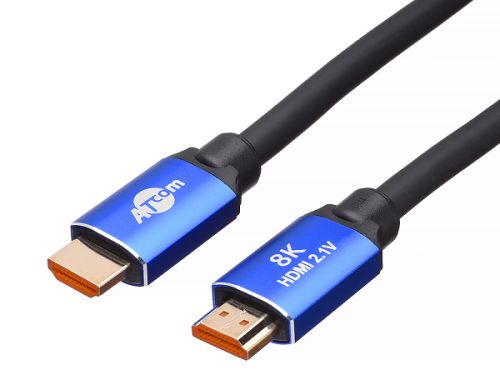 Фото - Кабель HDMI Atcom AT8882 5 m (HighSpeed, Metal gold, блистер) ver 2.1 кабель hdmi atcom at5943 5 m red gold в пакете ver 2 0