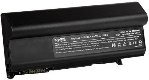 

Аккумулятор для ноутбука Toshiba TopOn TOP-PA3356HH-LW для моделей Satellite Pro A50, K21, T10, Tecra A2, M2, P5, S3 10.8V 8800mAh 95Wh. усиленный. PN, TOP-PA3356HH-LW