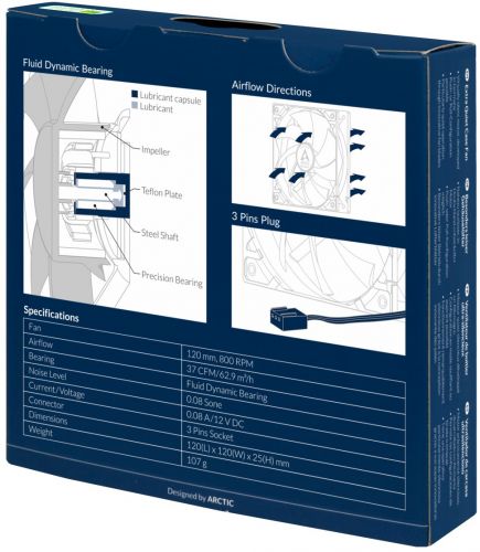 Вентилятор для корпуса ARCTIC F12 Silent