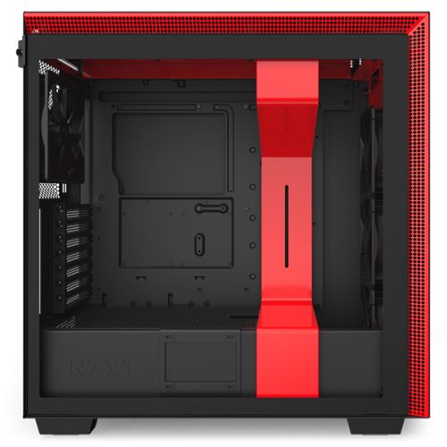 Корпус ATX NZXT H710 black/red, без БП, закаленное стекло, fan 3x120, 1x140mm, 3xUSB 3.1 (Type-A/Type-С), audio CA-H710B-BR - фото 5
