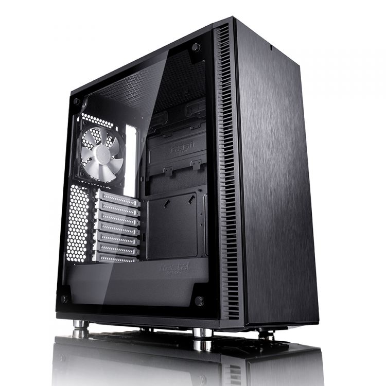 

Корпус ATX Fractal Design Define С FD-CA-DEF-C-BK-TG черный, с окном из закаленного стекла, без БП, Define С