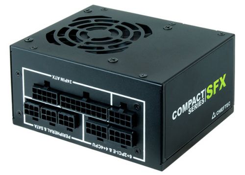 Блок питания SFX Chieftec CSN-450C (450W, Active PFC, 80mm fan, 80 PLUS GOLD, Full Cable Management) Retail