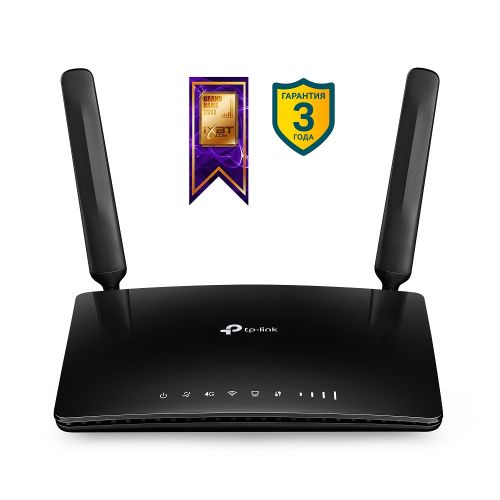 Роутер TP-LINK Archer MR200 Wi-Fi 802.11 a/b/g/n/ac, 2.4/5ГГц, 3xLAN 10/100 Мбит/с, 1xLAN/WAN, 4G LTE sh wn518w2 2 4ghz 802 11b g n wi fi repeater white ac 100 240v