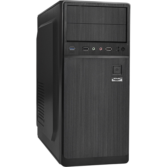 

Корпус mATX Exegate BAA-108-350W-8 EX283123RUS Minitower, БП AAA350 с вент. 8см, 2*USB, аудио, черный, BAA-108-350W-8