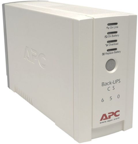 Источник бесперебойного питания APC BK650EI Back-UPS CS 650VA/400W, 230V, 4xC13 outlets (1 Surge & 3 batt.), Data/DSL protection, USB, PCh