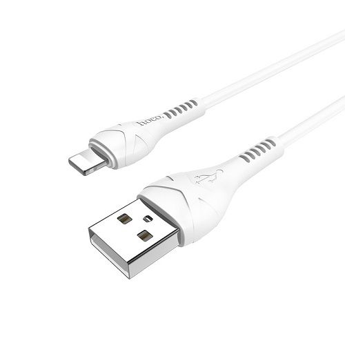 Фото - Кабель интерфейсный USB 2.0 Hoco X37 6931474710499 AM/Lightning, белый, 1м кабель hoco x14 6957531062844 usb 2 0 am microbm черный 1м