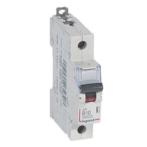 Автоматический выключатель Legrand 407430 DX³ 6000 - 10 кА - тип характеристики B, 1П, 230/400 В~, 10 А, 1 модуль