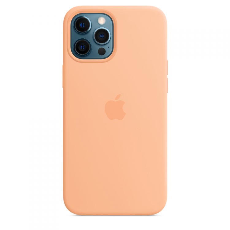 

Чехол Apple Silicone Case with MagSafe MK073ZE/A для iPhone 12 Pro Max, cantaloupe, Silicone Case with MagSafe