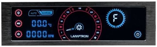 Панель управления Lamptron CM430 сенсорная, 30Вт/канал x4, PWM, черная, красная/синяя подсветка дисплея