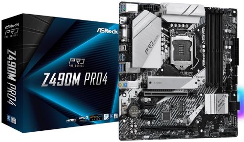 Материнская плата mATX ASRock Z490M PRO4