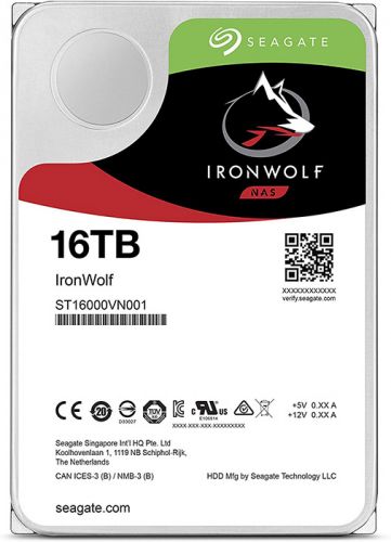 

Жесткий диск 16TB SATA 6Gb/s Seagate ST16000VN001 3.5" IronWolf NAS 7200rpm 256MB, ST16000VN001