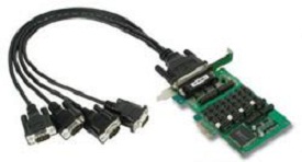 Плата MOXA CP-114EL-I-DB9M 4 Port PCIe Board, w/ DB9M Cable, RS-232/422/485, w/ Isolation, Low Profile