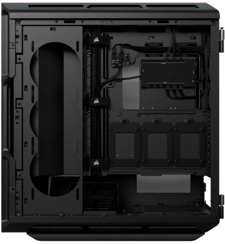 Корпус ATX Corsair iCUE 5000T RGB CC-9011230-WW черный, без БП, боковая панель из закаленного стекла, 4*USB 3.0, USB 3.1 Type-C, audio - фото 2