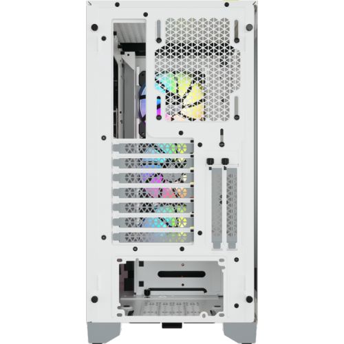 Корпус ATX Corsair iCUE 4000X RGB CC-9011205-WW белый, без БП, с окном, USB 3.0, USB Type-C, audio - фото 6