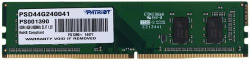 Модуль памяти DDR4 4GB Patriot Memory PSD44G240041 Signature Line PC4-19200 2400MHz CL17 1.2V RTL