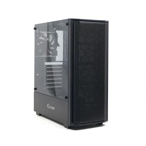 Корпус ATX Powercase Alisio Mesh M CASMB-F1 черный, без БП, с окном, USB 3.0, 2*USB 2.0, audio