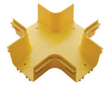 Соединитель Lanmaster LAN-OT360-XT оптического лотка 360 мм, желтый