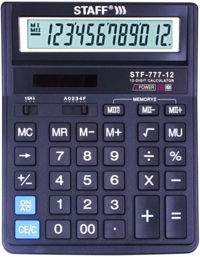 Калькулятор настольный STAFF STF-777